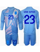 Otroške Nogometnih dresov Španija Unai Simon #23 Vratar Domači EP 2024 Dolgi rokavi (+ hlače)